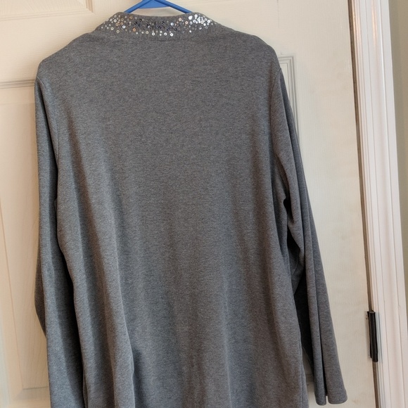 Long sleeved grey sequin tunic set - Picture 5 of 5